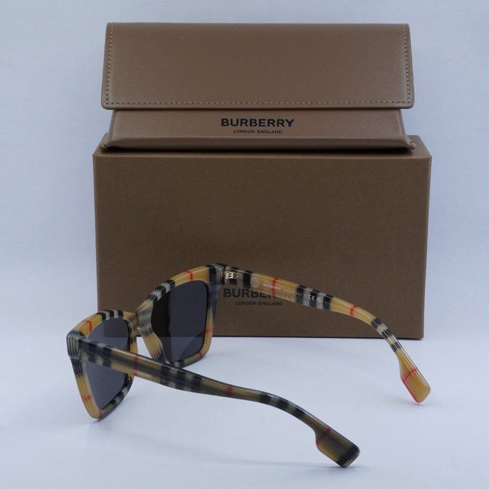 Burberry BE4346 394487 Elsa Cat Eye Sunglasses - Vintage Check/Grey - Picture 5 of 10